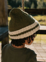 Load image into Gallery viewer, Acorn Kids- Denmark Beanie Khaki and Cream
