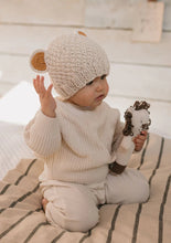 Load image into Gallery viewer, Acorn Kids - Bear Beanie Oatmeal
