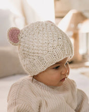Load image into Gallery viewer, Acorn Kids - Bear Beanie Cream
