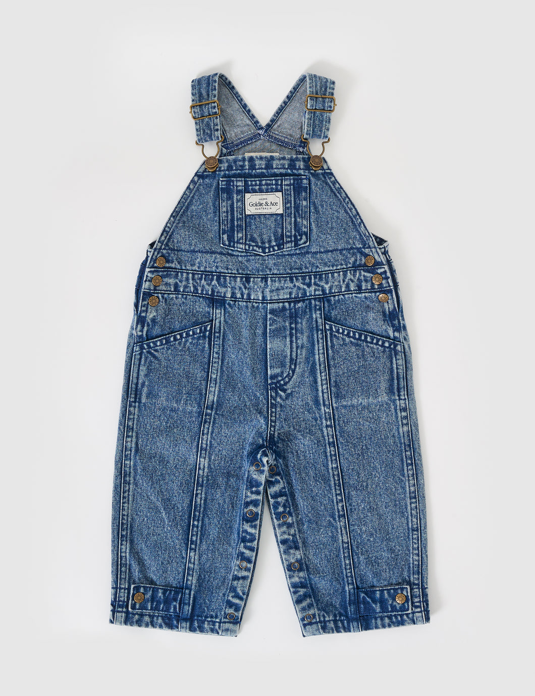 Goldie + Ace - Blake Vintage Washed Denim Overalls
