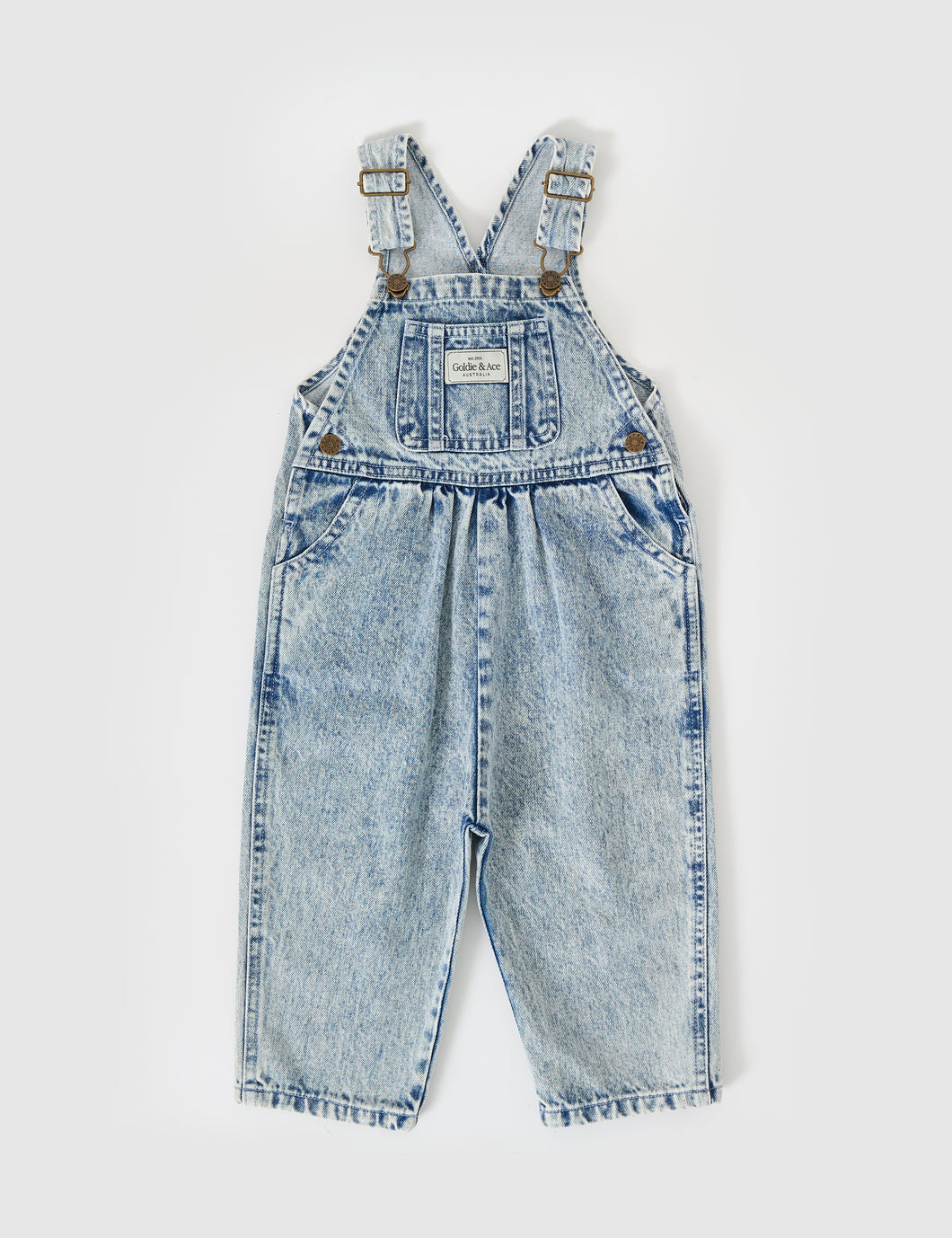 Goldie + Ace - Austin Vintage Washed Denim Overalls
