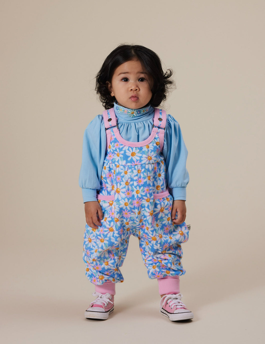 Goldie + Ace - Seaside Daisy Balloon Overall Romper