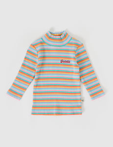 Goldie + Ace - Candy Stripe Embroidered Rib Skivvy