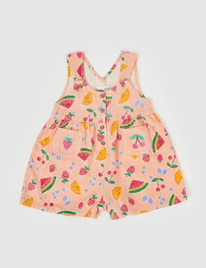 Goldie + Ace - Sara Linen Shortalls Fruit Salad