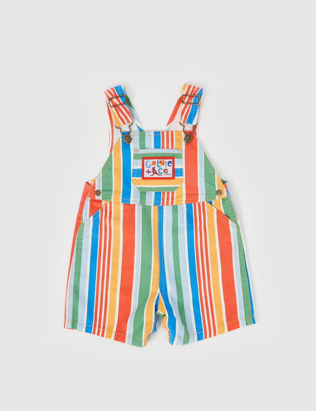 Goldie + Ace - Burton Land Down Under Stripe Denim Overalls