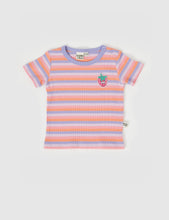 Load image into Gallery viewer, Goldie + Ace - Tutti Frutti Stripe Rib T-Shirt
