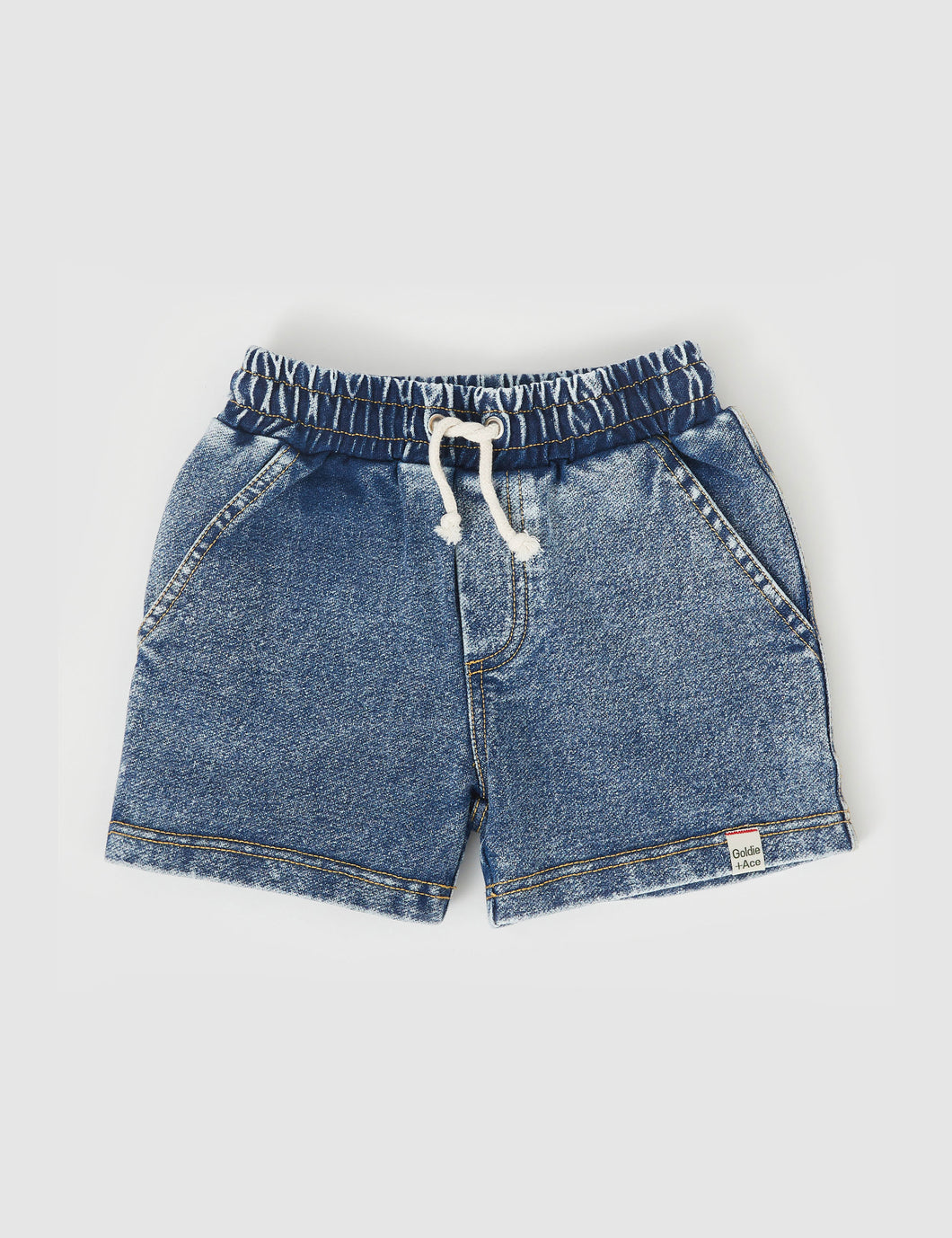 Goldie + Ace - Noah French Terry Denim Look Shorts