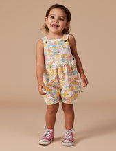 Load image into Gallery viewer, Goldie + Ace - Bessie Bubble Shortalls Flower Child
