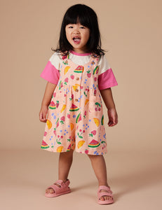 Goldie + Ace - Sara Linen Shortalls Fruit Salad