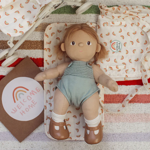 Olli Ella - Carrie Convertible Changing Set -
Rainbow Print