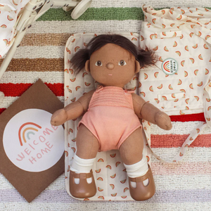 Olli Ella - Carrie Convertible Changing Set -
Rainbow Print