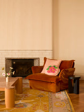 Load image into Gallery viewer, Bonnie &amp; Neil - Garden Stripe Pink Linen Cushion

