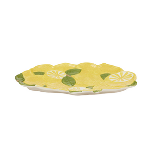 Limone Ceramic Platter Yellow 26x43cm