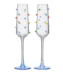 Polka Champagne Flute Set of 2