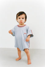 Load image into Gallery viewer, JUNI - Riley T-shirt Romper - Stone Blue
