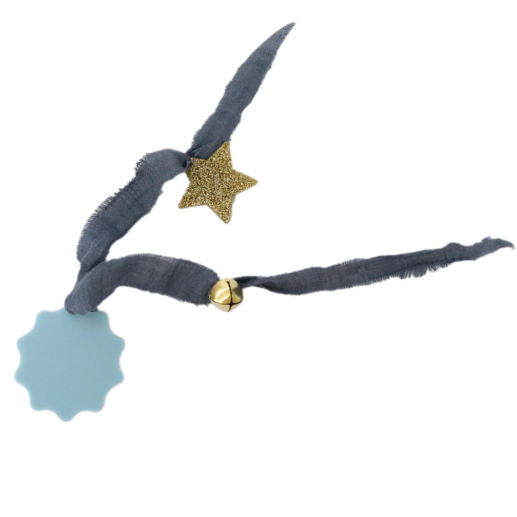 Hello Marla - Whimsical Tag - Blue