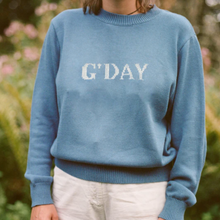 Load image into Gallery viewer, Ryder - G&#39;day Knit Sweater Blue
