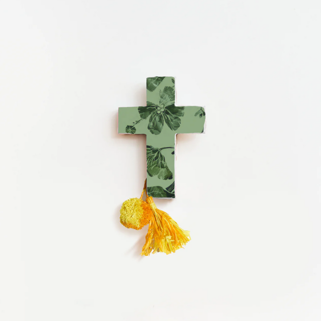 Jai - Jungle Flower Mini Cross (Green)