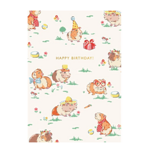 Foil Card - Guinea Pig Birthday