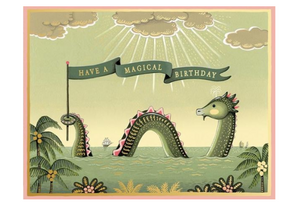 Foil Card - Sea Monster Birthday