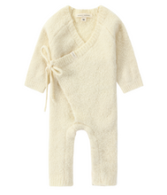 Load image into Gallery viewer, Susukoshi - Boucle Baby Kimono Overall Suit - Milk
