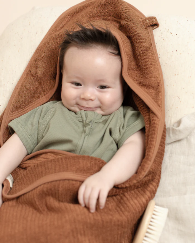 Susukoshi - Baby Hooded Towel - Sweet Maple