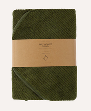 Load image into Gallery viewer, Susukoshi - Baby Hooded Towel - Moss
