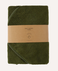 Susukoshi - Baby Hooded Towel - Moss