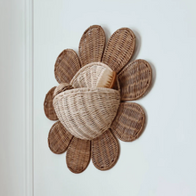 Load image into Gallery viewer, Olli Ella - Rattan Daisy wall Basket
