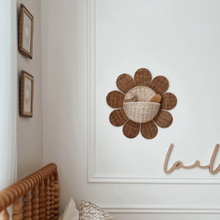 Load image into Gallery viewer, Olli Ella - Rattan Daisy wall Basket
