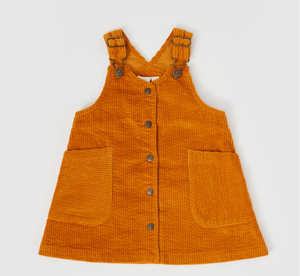 Goldie + Ace - Polly Corduroy Pinafore Dress - Golden