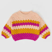 Load image into Gallery viewer, Goldie + ace - Billie Bubble Knit Jumper - Fairy Floss Golden
