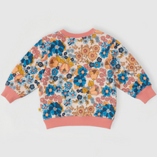 Load image into Gallery viewer, Goldie + Ace - Willa Wildflower Relaxed Terry Sweater
