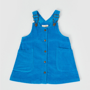 Goldie + Ace - Polly Corduroy Pinafore Dress - Lake