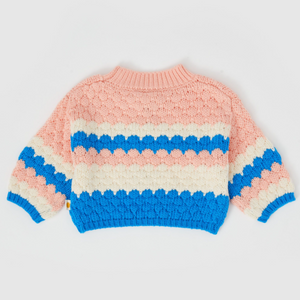 Goldie + Ace - Billie Bubble Knit Jumper - Tulip Lake