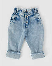 Load image into Gallery viewer, Goldie + Ace - Millie Paper Bag Jeans - Light Denim
