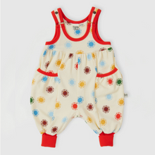 Load image into Gallery viewer, Goldie + Ace - Sunny Days Balloon Overall Romper - Cream
