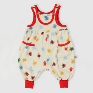 Goldie + Ace - Sunny Days Balloon Overall Romper - Cream