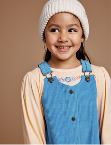 Goldie + Ace - Polly Corduroy Pinafore Dress - Lake