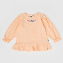 Load image into Gallery viewer, Goldie + Ace - Isla Embroided Frill Top - Peach
