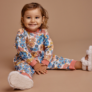 Goldie + Ace - Willa Wildflower Relaxed Terry Romper - Multi