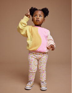 Goldie + Ace - Daisy Meadow Leggings - Fairy Floss Golden