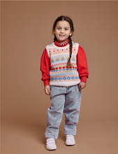 Load image into Gallery viewer, Goldie + Ace - Matilda Sweater Vest - Peach Multi
