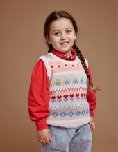 Load image into Gallery viewer, Goldie + Ace - Matilda Sweater Vest - Peach Multi
