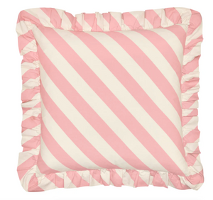 Castle & Things - Peony Stripe Ruffle Cushion