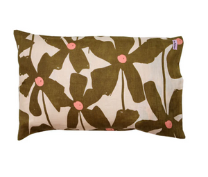 Mosey Me - Olive Poppy Standard Pillowcase Set