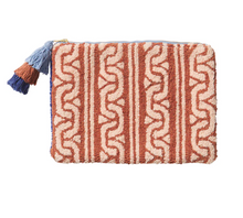 Load image into Gallery viewer, Sage x Clare - Fidel Punch Needle Clutch
