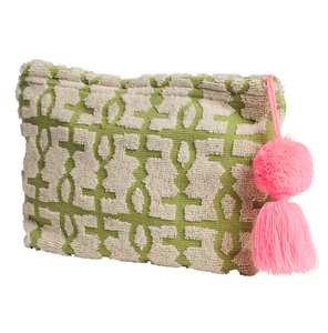 Sage x Clare - Amata Terry Pouch - Palm