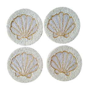 Clam Beaded Coaster Set