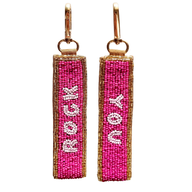 You Rock Beaded Keychain